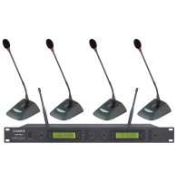 PROAUDIO CWS-840DT - Беспроводная радиосистема с четырьмя настольными микрофонами на гусиной шее