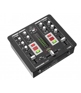 Behringer VMX100USB - микшер для DJ, 2-канальный,Встроенный USB-интерфейс, МАС, РС
