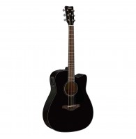Yamaha FGX800C BL - электроакустическая гитара с вырезом, цвет черный