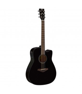 Yamaha FGX800C BL - электроакустическая гитара с вырезом, цвет черный