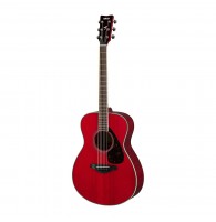 Yamaha FS820 RR - акустическая гитара, корпус компакт, верхняя дека массив ели, цвет rube red