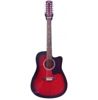 Электроакустическая 12-струнная гитара Woodcraft W-1201CEQ