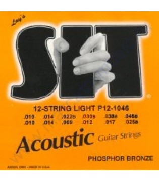 SIT P121046 PHOSPHOR BRONZE - Струны для акустической 12-ст. гитары (10/10-14/14-22/9-30/12-38/17-46/25)
