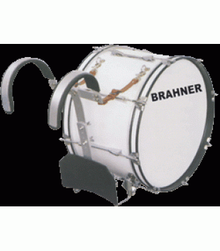 BRAHNER MBD-2211/WH - БАС-барабан (маршевый)  размер 22x11, цвет - БЕЛЫЙ