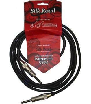 SilkRoad LN-3/BK - Шнур инструментальный, II класс, диаметр 6,5мм, черный  3м