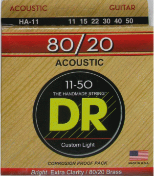 HI-BEAM 80/20 Струны для акустических гитар DR HA-11