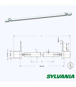 Sylvania XP750W лампа для стробоскопа, 750W
