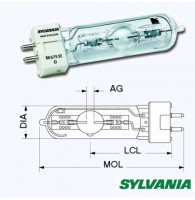 Sylvania BA575SE D(MSD575) лампа газоразрядная, 575W, цоколь GX9,5