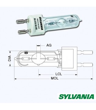 Sylvania BA575SE HR(MSR575HR) лампа газоразрядная, 575W, цоколь G22