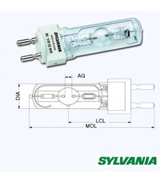 Sylvania BA700SE NHR(MSR700/2) лампа газоразрядная,700W, цоколь G22