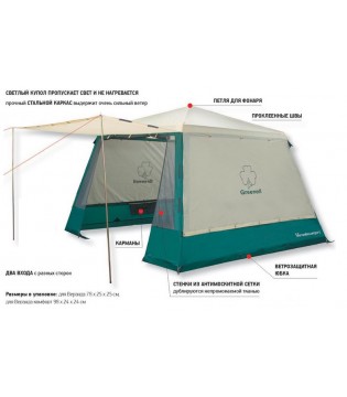 Тент-шатер Greenell Веранда комфорт V2