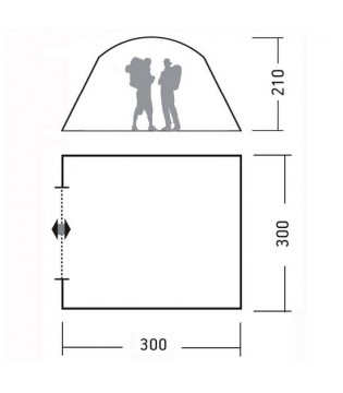 Тент-шатер быстросборный Greenell Кейд (95284-303-00)
